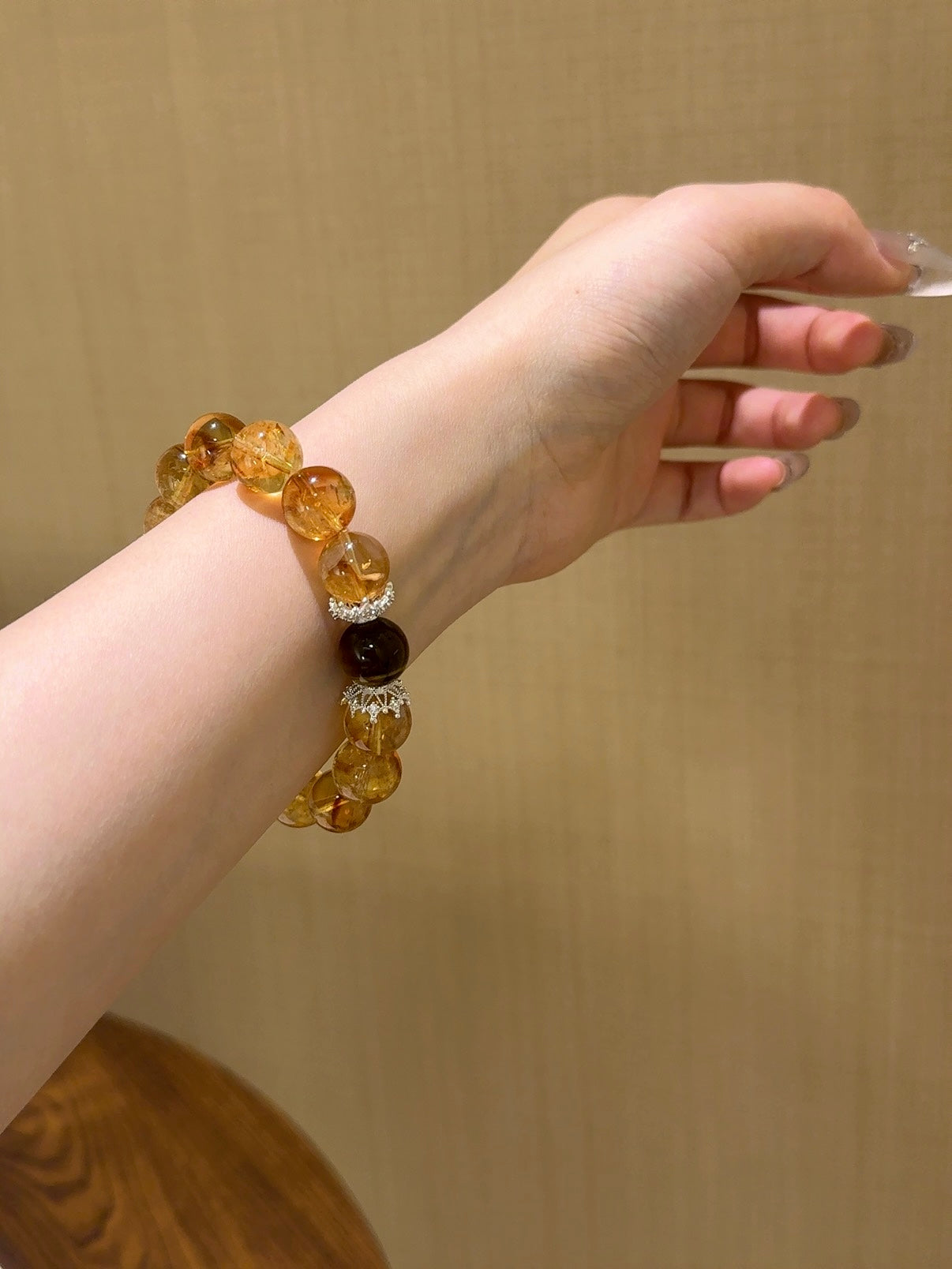 ▫️▪️ Yellow tower crystal yellow tiger's eye bracelet